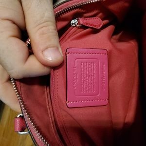 Coach pink satchel